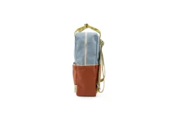 Sticky Lemon Colourblocking Large Backpack, Blueberry/Willow Brown/Pear Green Online
