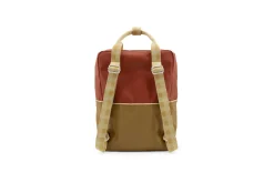 Sticky Lemon Colourblocking Large Backpack, Fig Brown/Apple Tree/Vanilla Sorbet Best