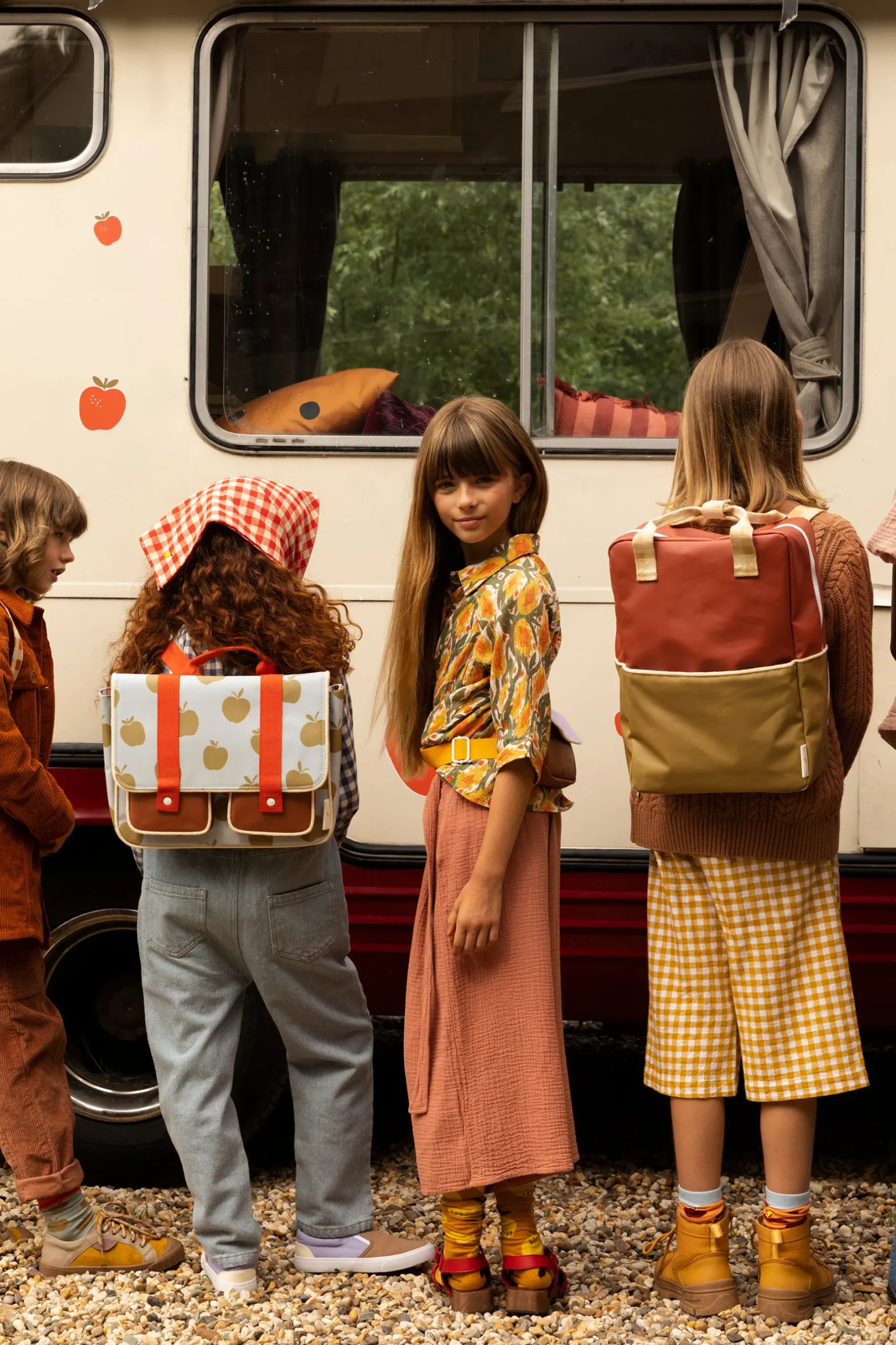 Sticky Lemon Colourblocking Large Backpack, Fig Brown/Apple Tree/Vanilla Sorbet Best