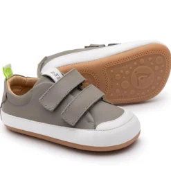 Tip Toey Joey Boy's and Girl's Bossy Sneakers - Aluminum / White Outlet