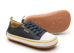 Tip Toey Joey Boy's and Girl's Funky Colors Sneakers, Navy/White New