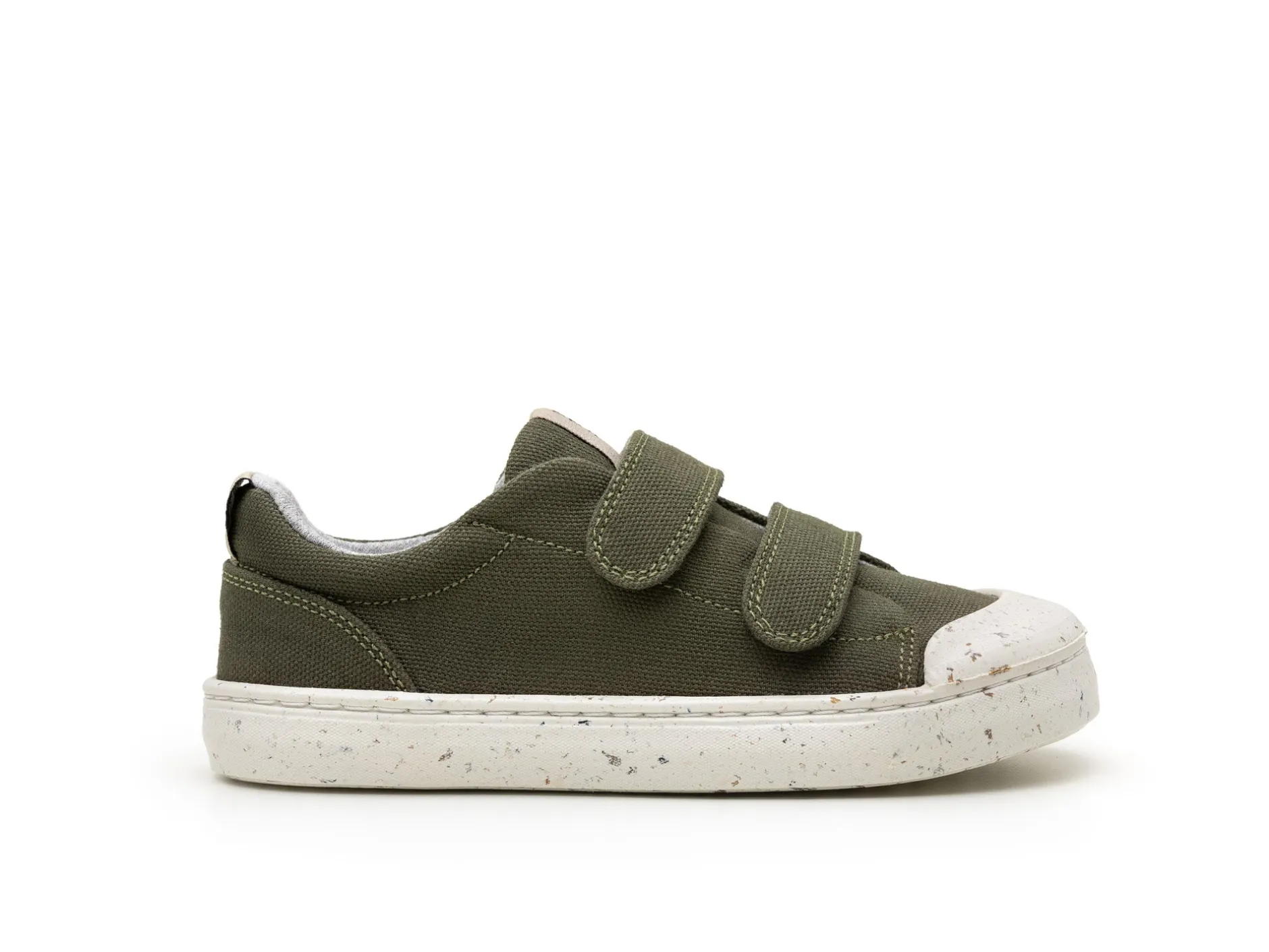 Tip Toey Joey Boy's And Girl's Ramp Green Sneakers - Verde Musgo Eco Canvas Hot