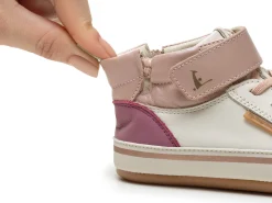 Tip Toey Joey Boy's And Girl's Alley Casual Shoes - Tapioca / Pink Dream Best