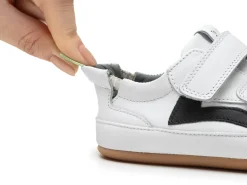 Tip Toey Joey Boy's And Girl's Landy Sneakers - White / Black Clearance