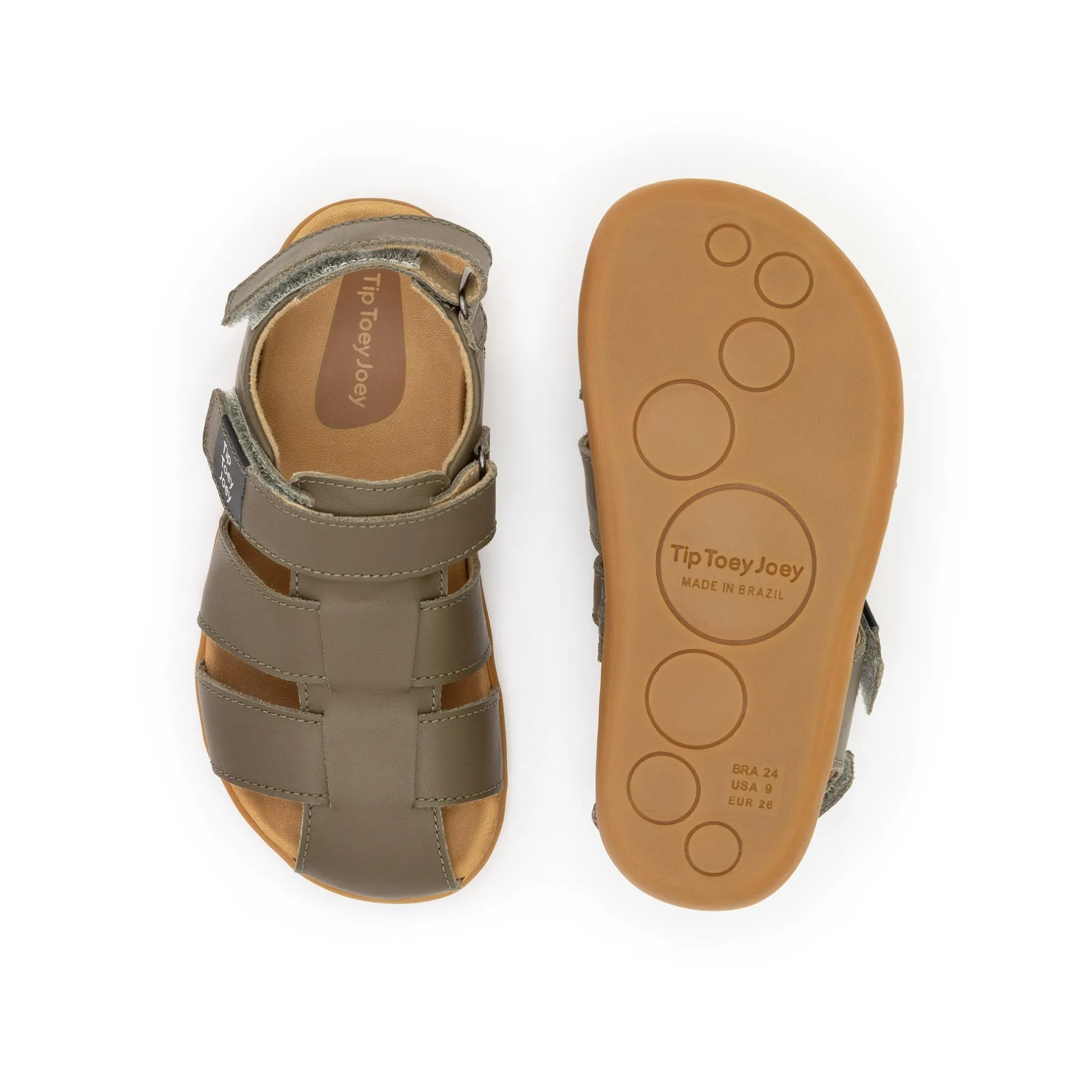 Tip Toey Joey Boy's and Girl's Sand Sandals - Mineral Green Clearance