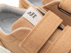 Tip Toey Joey Boy's and Girl's Ramp Green Sneakers - Natural Organic Canvas Sale