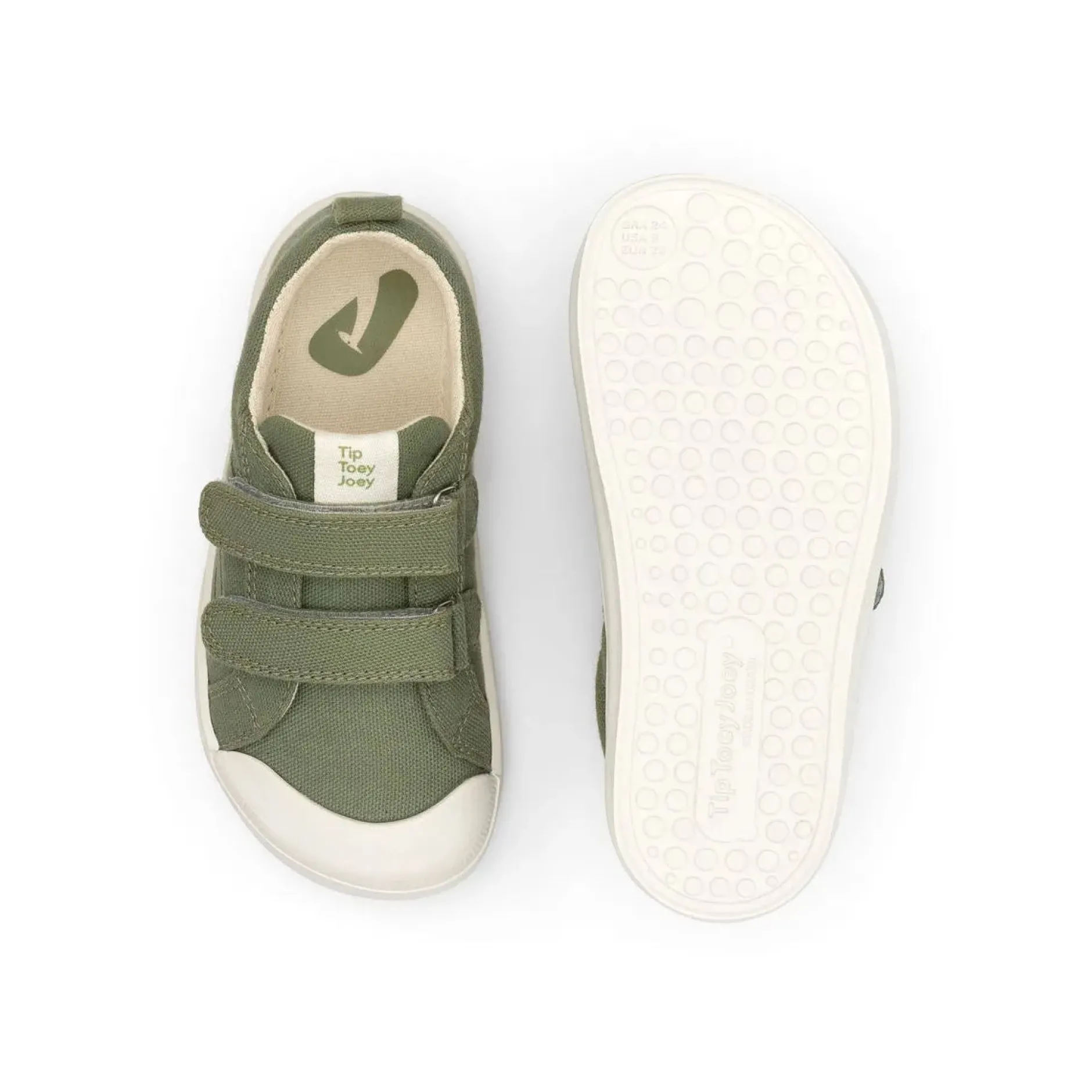 Tip Toey Joey Boy's and Girl's Ramp Green Sneakers - Lona Verde Pistache New