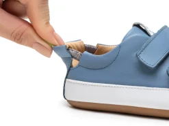 Tip Toey Joey Boy's Bossy Sneakers - Denim / White Best