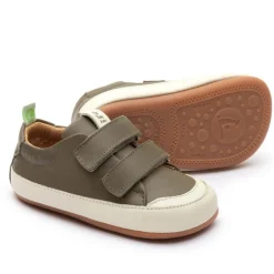 Tip Toey Joey Girl's and Boy's Bossy Sneakers, Mineral Green/Tapioca Best