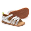 Tip Toey Joey Girl's Criss Cross Sandals - Sterling Silver Discount
