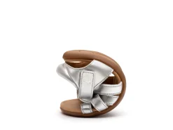 Tip Toey Joey Girl's Criss Cross Sandals - Sterling Silver Clearance