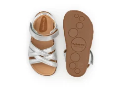 Tip Toey Joey Girl's Criss Cross Sandals - Sterling Silver Clearance