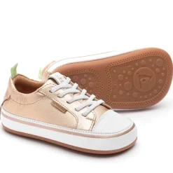 Tip Toey Joey Girl's Funky Sneakers - Metallic Salmon / White Sale