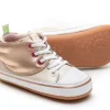 Tip Toey Joey Girl's Hyppy Fly High Top Sneakers, Antique White Discount