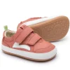 Tip Toey Joey Girl's Landy Sneakers - Rosa Seco / White Clearance
