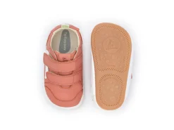 Tip Toey Joey Girl's Landy Sneakers - Rosa Seco / White Clearance