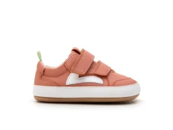 Tip Toey Joey Girl's Landy Sneakers - Rosa Seco / White Clearance