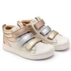 Tip Toey Joey Girl's Leap Casual Shoes - Tapioca / Metalic Salmon Clearance