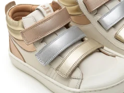 Tip Toey Joey Girl's Leap Casual Shoes - Tapioca / Metalic Salmon Clearance