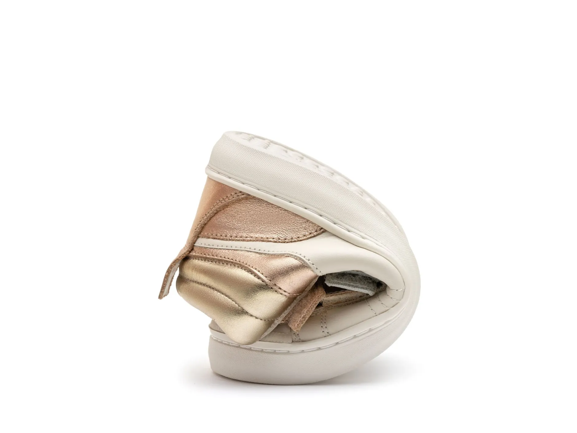 Tip Toey Joey Girl's Leap Casual Shoes - Tapioca / Metalic Salmon Clearance