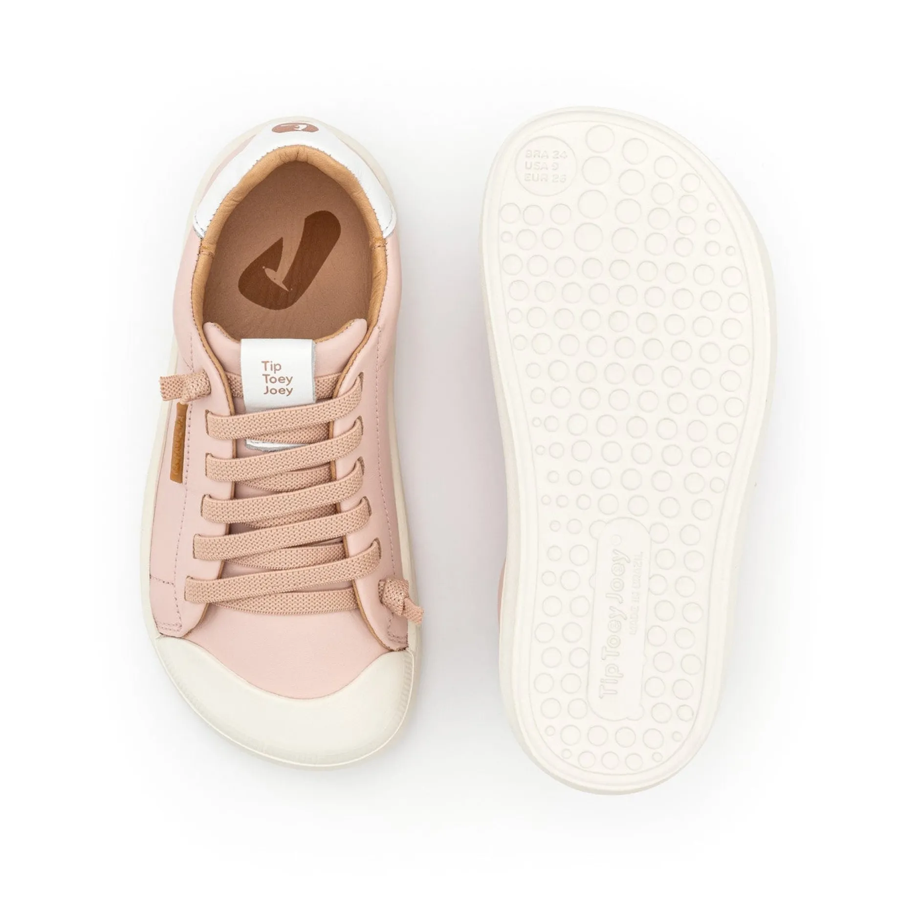 Tip Toey Joey Girl's Volt Sneakers - Blossom Pink / White Best