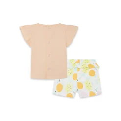 Tuc Tuc Picnic Time Shorts Set, Peach Online
