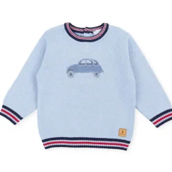 Tutto Piccolo 2828 Car Sweater - Porcelain Blue New