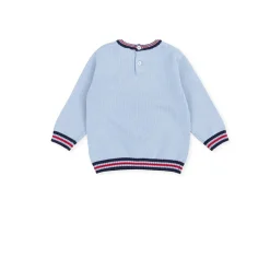 Tutto Piccolo 2828 Car Sweater - Porcelain Blue New