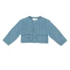 Tutto Piccolo 9502 Chaqueta Tricot Knitted Cardigan - Atlantic Blue New