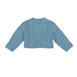 Tutto Piccolo 9502 Chaqueta Tricot Knitted Cardigan - Atlantic Blue New