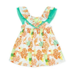 Tutto Piccolo 1271 Dress - Aqua Marine Fashion