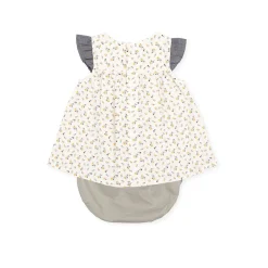 Tutto Piccolo 1795 Dress with Briefs - Chemical White Hot
