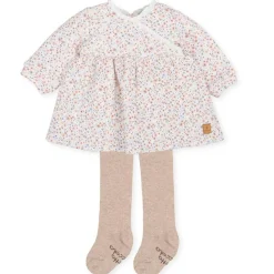 Tutto Piccolo 2786 Flower Dress, Taupe Discount