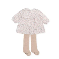 Tutto Piccolo 2786 Flower Dress, Taupe Discount