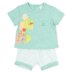 Tutto Piccolo 1694 Jersey Short Set - Aqua Marine Online