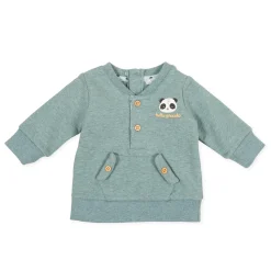 Tutto Piccolo 9005 Sudadera Panda Zip-Up Sweatshirt - See Green New