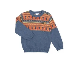Tutto Piccolo 2733 Sweater - Blue/Orange Best