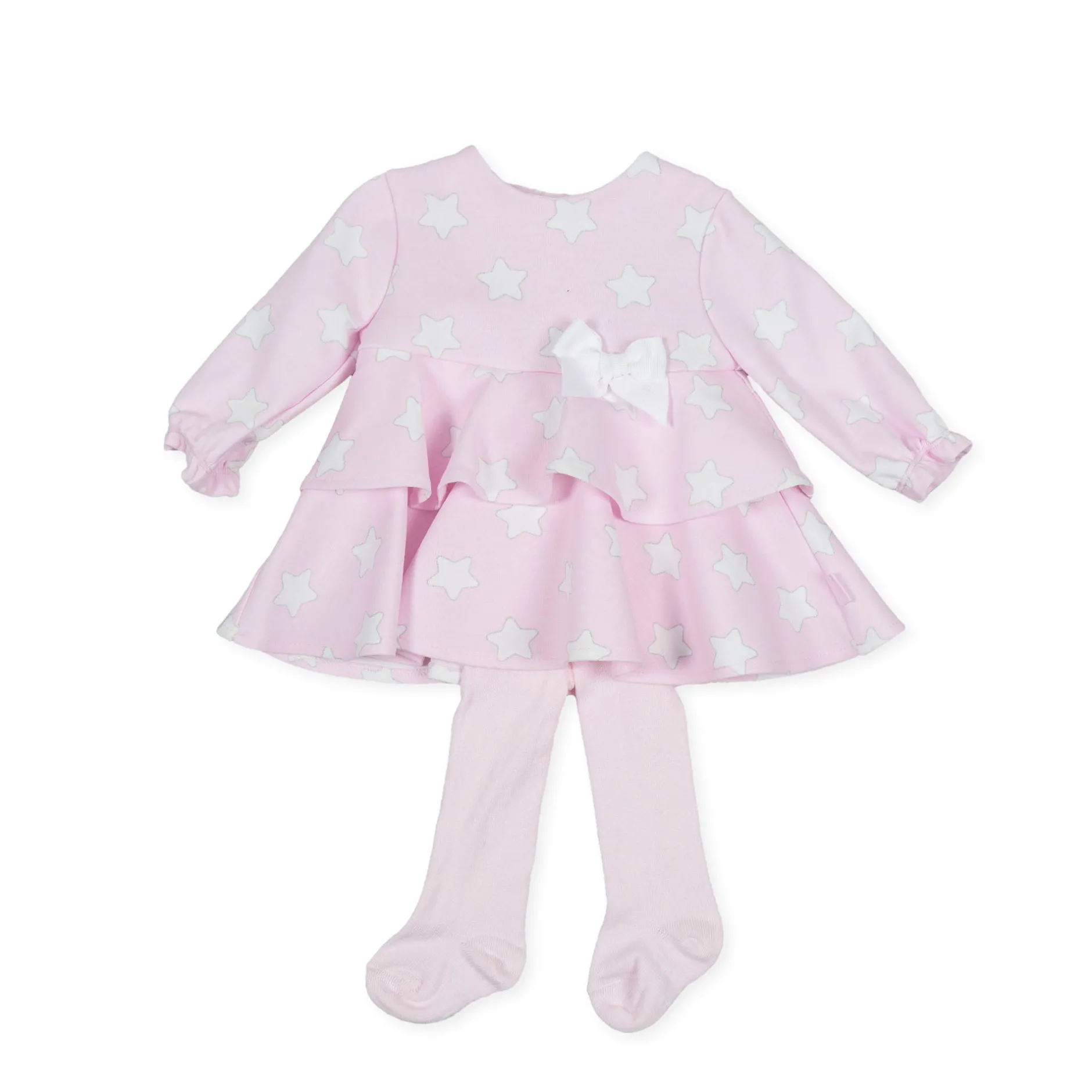 Tutto Piccolo 9214 Vestido Con Leotardos Punto Roma Dress With Tights - Pink Outlet