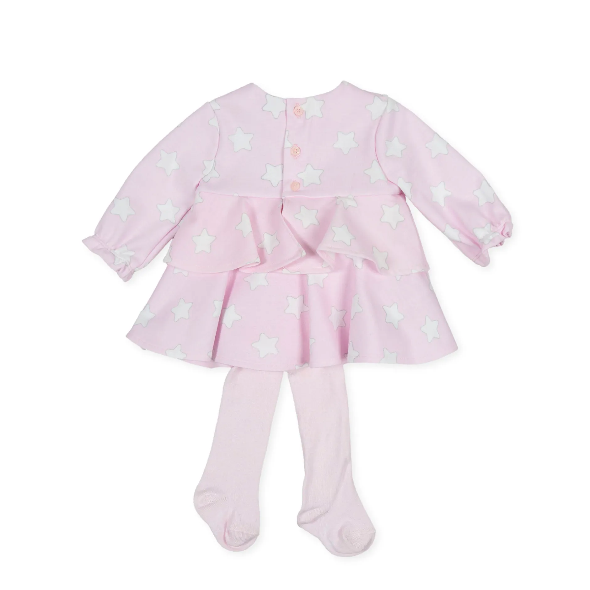 Tutto Piccolo 9214 Vestido Con Leotardos Punto Roma Dress With Tights - Pink Outlet