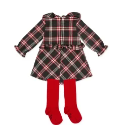 Tutto Piccolo 9220 Vestido Franela Con Leotardos Dress With Tights - Anthracite Sale