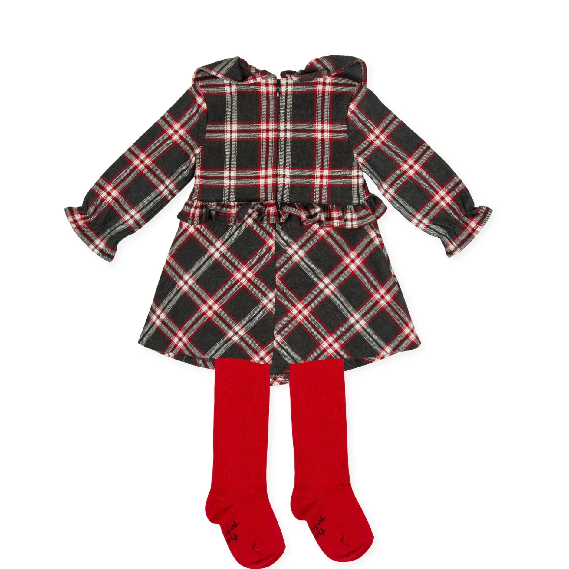 Tutto Piccolo 9220 Vestido Franela Con Leotardos Dress With Tights - Anthracite Sale