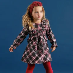 Tutto Piccolo 9220 Vestido Franela Con Leotardos Dress With Tights - Anthracite Sale
