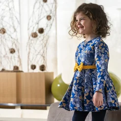 Tutto Piccolo 9231 Vestido Jacquard Ea Dress - Electric Blue Best