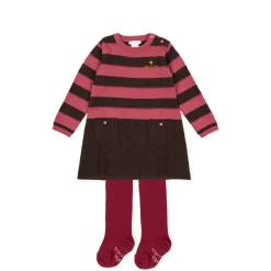 Tutto Piccolo 9224 Vestido Tricot Knitted Dress - Carmine Outlet