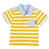 Tutto Piccolo 8836 Yellow Striped Polo Shirt Online