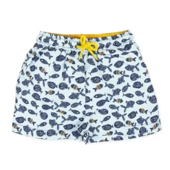 Tutto Piccolo Fish Swim Trunks - Turquiose New