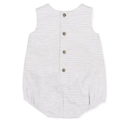Tutto Piccolo Gray Bubble Romper Clearance
