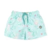Tutto Piccolo Green Print Swim Trunks Hot