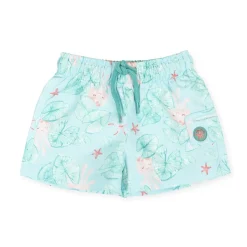 Tutto Piccolo Green Print Swim Trunks Hot