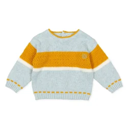 Tutto Piccolo Jersey Tricot Knitted Sweater - Porcelain Online